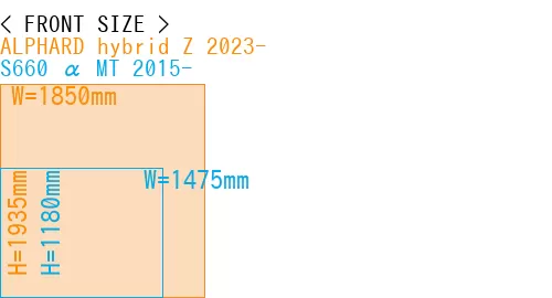#ALPHARD hybrid Z 2023- + S660 α MT 2015-